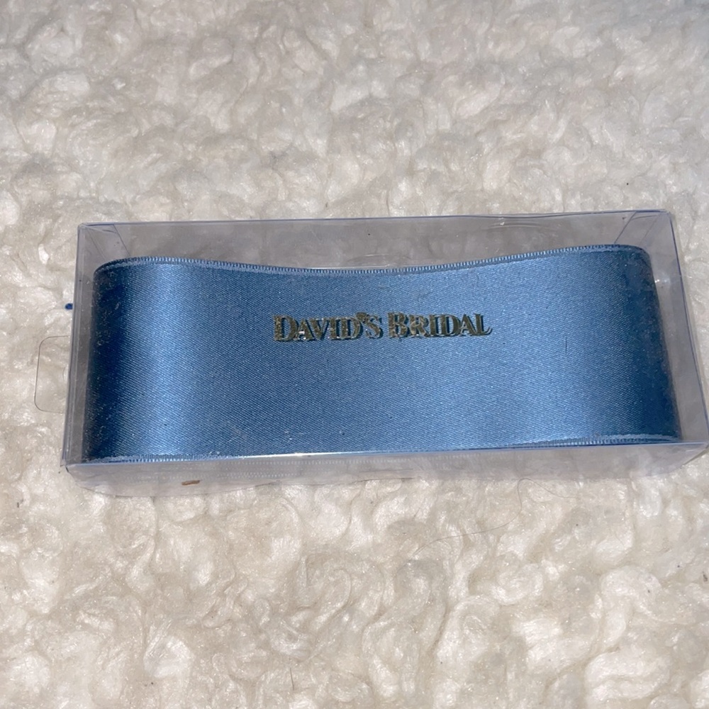2” Satin Sash Belt in Steel Blue